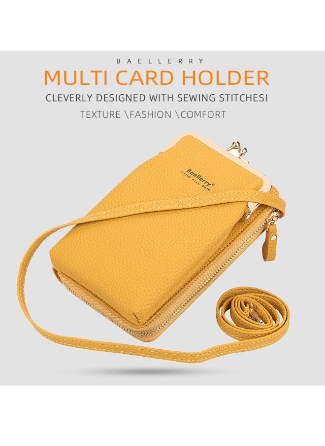baellerry Korean Mobile Phone Bag Vertical Women's Bag Fashion Senior Sense Women's Single Shoulder Crossbody Bag Purse  - Image 3