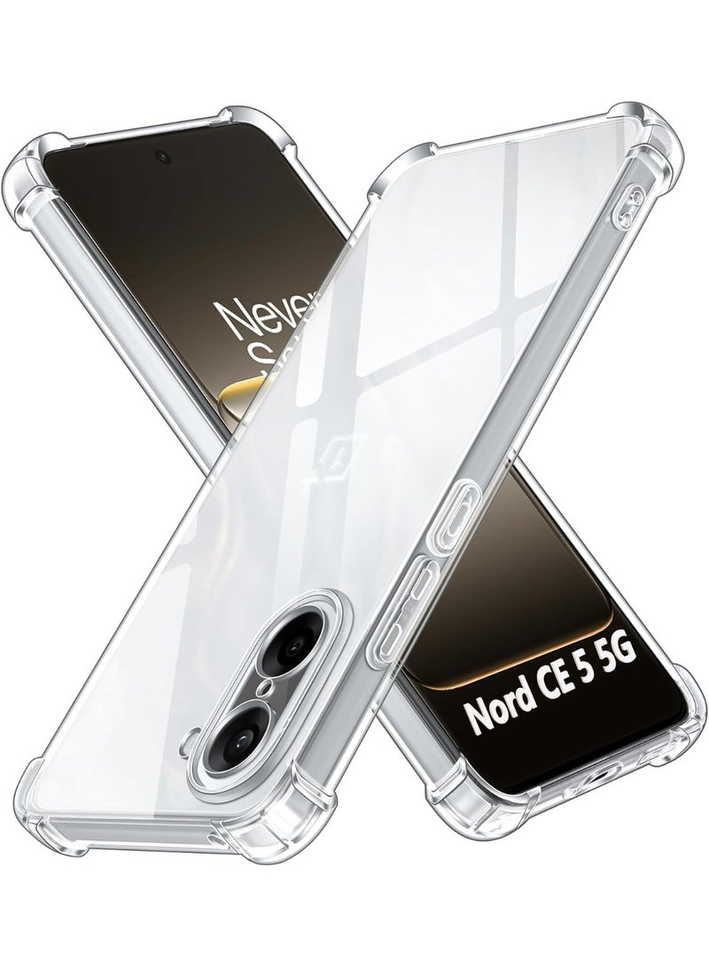 جراب سيليكون ناعم شفاف مقاوم للصدمات من ون بلس نورد CE5 5G، مزود بغطاء خلفي وواقي للكاميرا، متوافق مع ون بلس نورد CE5 - Image 1