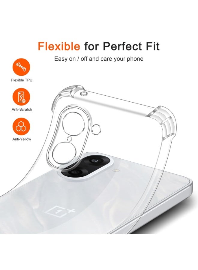 جراب سيليكون ناعم شفاف مقاوم للصدمات من ون بلس نورد CE5 5G، مزود بغطاء خلفي وواقي للكاميرا، متوافق مع ون بلس نورد CE5 - Image 3