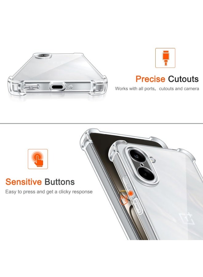 جراب سيليكون ناعم شفاف مقاوم للصدمات من ون بلس نورد CE5 5G، مزود بغطاء خلفي وواقي للكاميرا، متوافق مع ون بلس نورد CE5 - Image 2