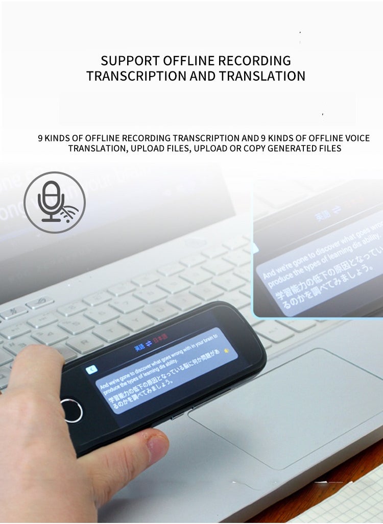 Gasin - AI International Language Translator Pen And Electronic Dictionary, Real-time Voice Translation Into 138 Languages Including Arabic, Supports Offline Translation, Equipped With Scanning Function - Image 1