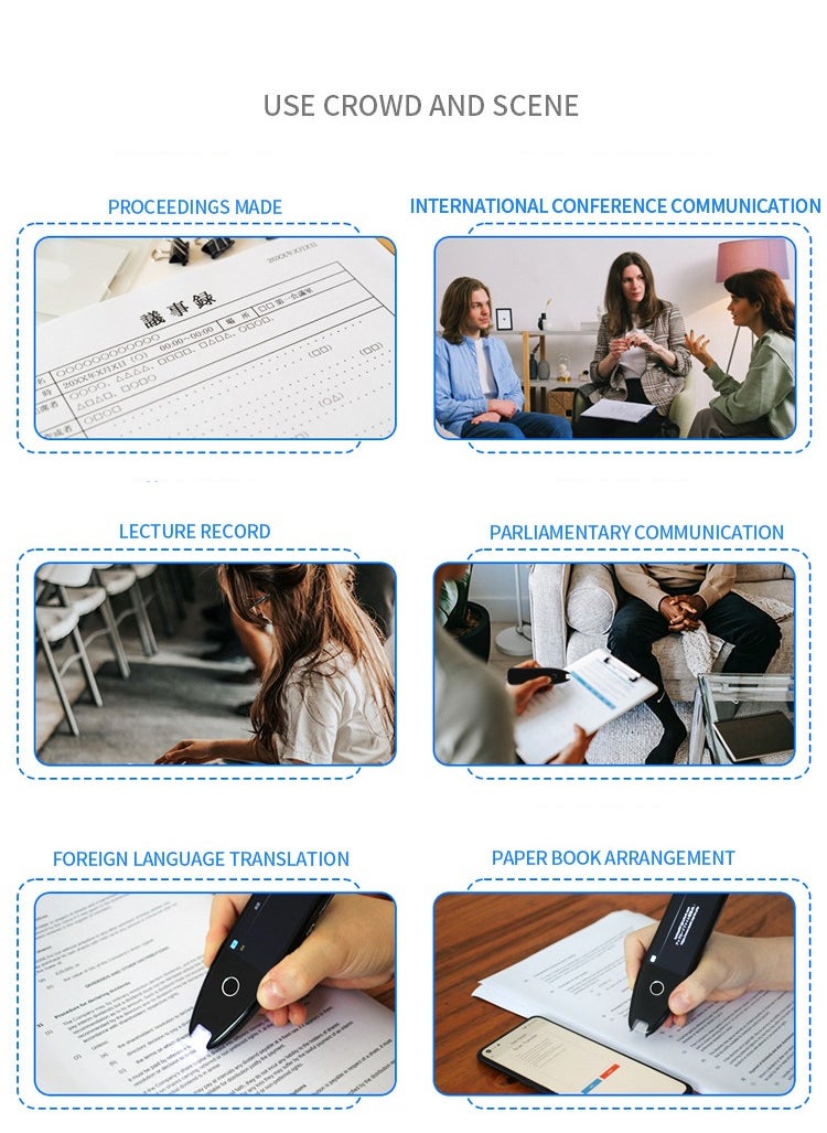 Gasin - AI International Language Translator Pen And Electronic Dictionary, Real-time Voice Translation Into 138 Languages Including Arabic, Supports Offline Translation, Equipped With Scanning Function - Image 1
