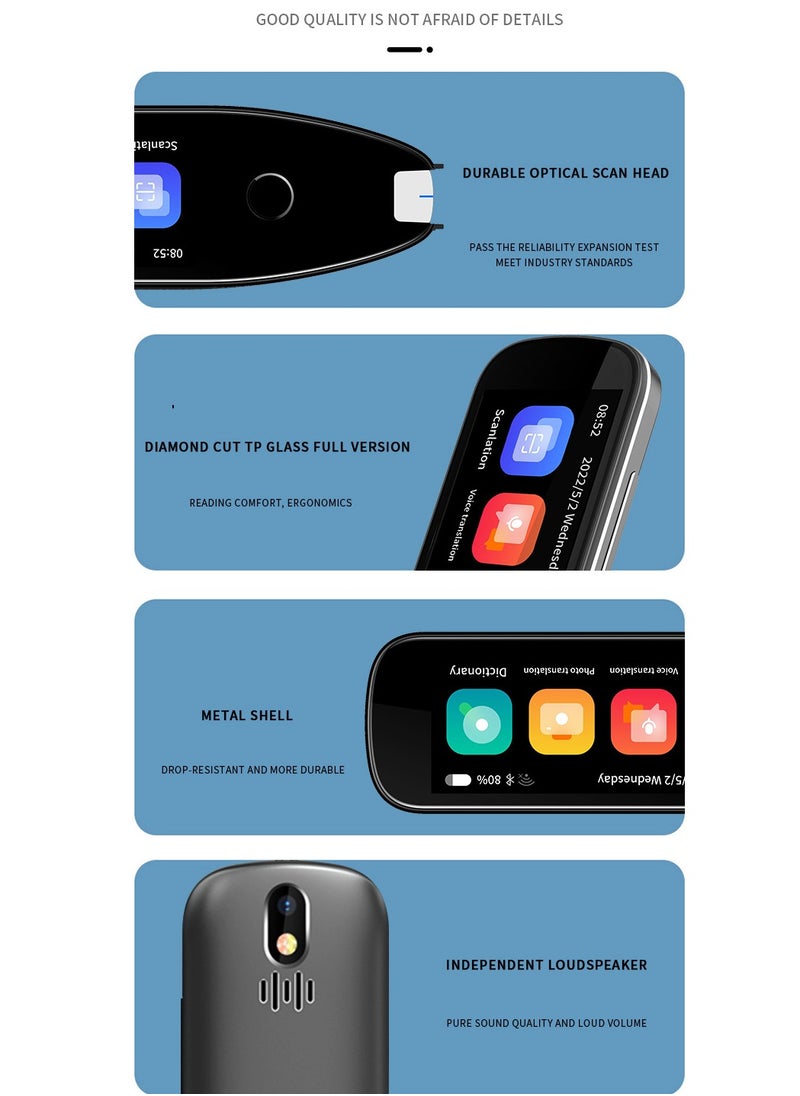 Gasin - AI International Language Translator Pen And Electronic Dictionary, Real-time Voice Translation Into 138 Languages Including Arabic, Supports Offline Translation, Equipped With Scanning Function - Image 1