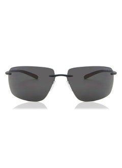 Unisex Mirrored Rectangular Shape Sunglasses - 8727 75 9040 - Lens Size: 64 Mm