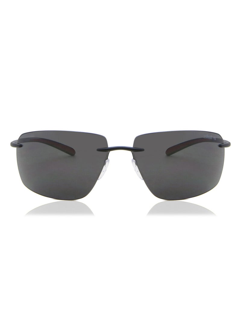 Silhouette - Unisex Mirrored Rectangular Shape Sunglasses - 8727 75 9040 - Lens Size: 64 Mm - Image 1
