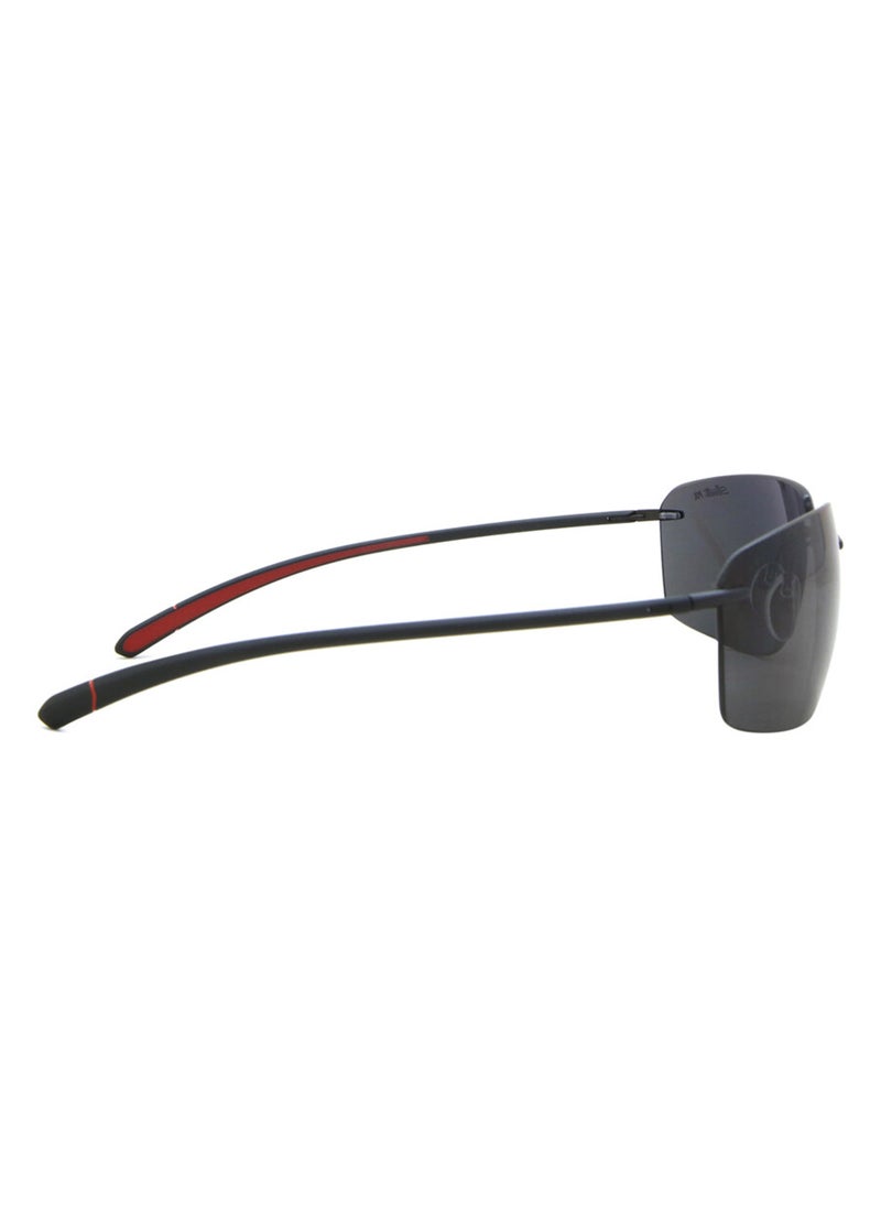 Silhouette - Unisex Mirrored Rectangular Shape Sunglasses - 8727 75 9040 - Lens Size: 64 Mm - Image 1