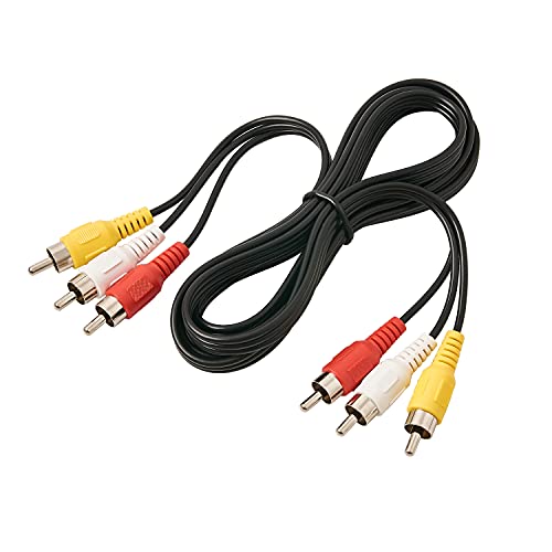 ZZJMCH 3 RCA Cable Audio Video Composite Cable, 5 ft RCA 3-Male to 3-Male, for TV, VCR, DVD, Satellite, and Home Theater Receivers - Image 3