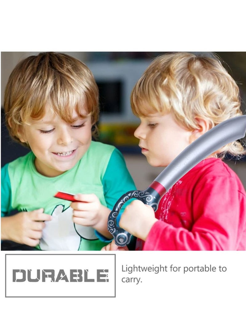 Excefore سيف قراصنة قابل للنفخ، 12 قطعة لعبة قابلة للنفخ، مستلزمات حفلات، حفل سباحة صيفي، لعبة مائية، مستلزمات عيد الهالوين، دمى تنكرية لحفلات الملابس التنكرية - Image 5