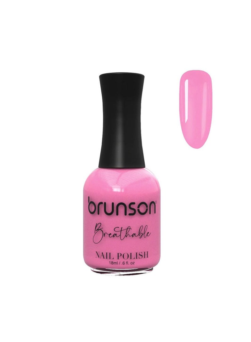 Brunson Breathable Nail Polish Halal Nail Lacquer Wudu friendly Quick Dry long lasting but easy peel off Glossy Shine Water Based Nail paint 18ml