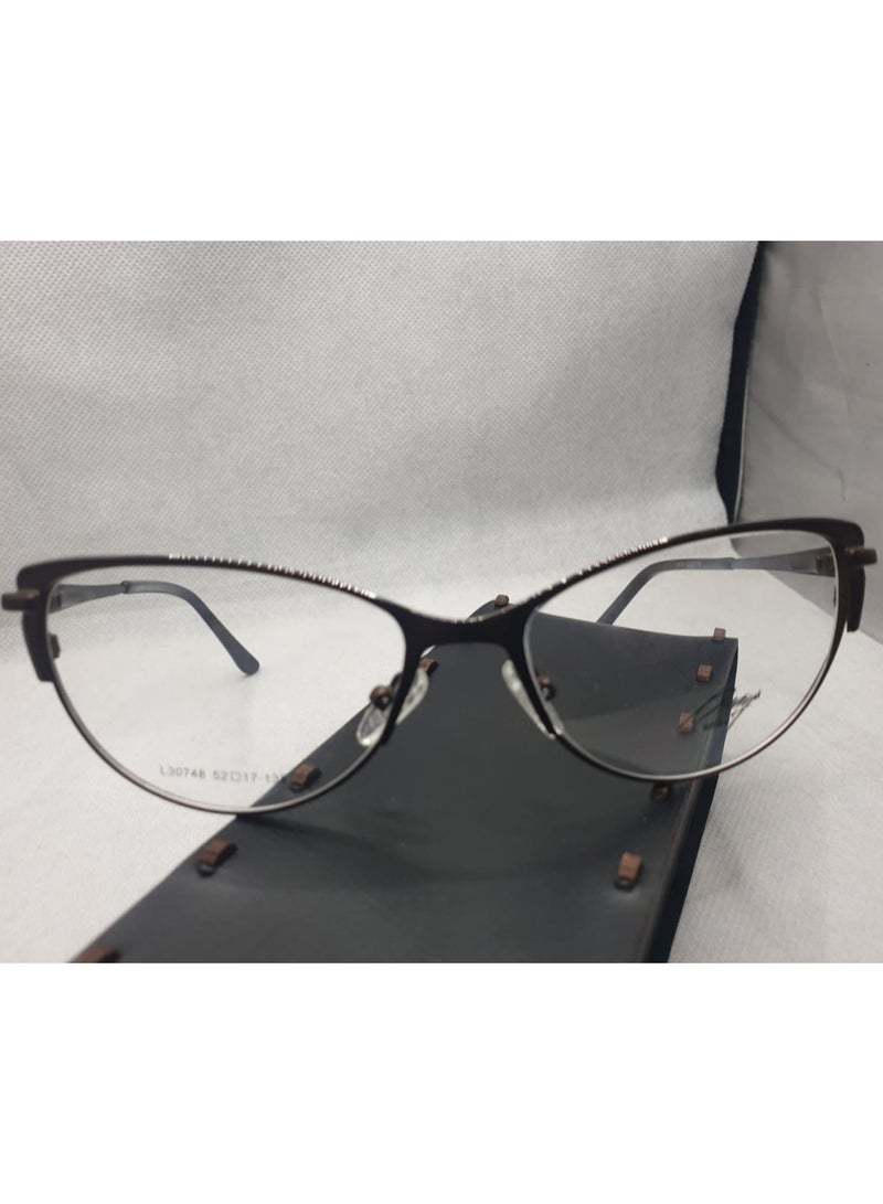 نظارة طبية  إطار كامل   L30748 -3  ، عين قطة - بني - للنساء - Image 2