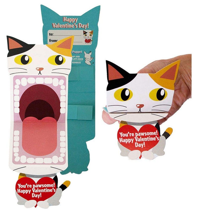 Playhouse Big Mouth Puppet Pets 28 Card Super Valentine Exchange Pack for Kids - Image 3