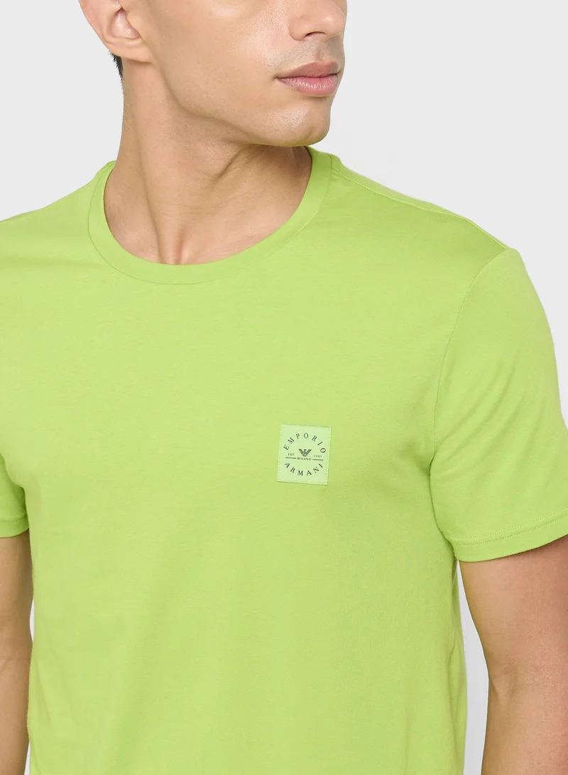 EMPORIO ARMANI  2 Pack Of Logo Crew Neck T-Shirt for Men | Best Price UAE