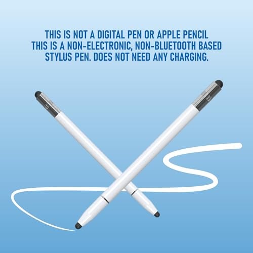 Dyazo 4-in-1 Stylus Pen for Smart Touch Screen Devices with Precision Capacitive Rubber Tip | Fine Point Disc Tip | Pen Functionality | Compatible with iPad, iPhone, Kindle, Android, Tablets & More - Image 2