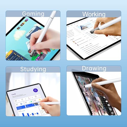 Dyazo 4-in-1 Stylus Pen for Smart Touch Screen Devices with Precision Capacitive Rubber Tip | Fine Point Disc Tip | Pen Functionality | Compatible with iPad, iPhone, Kindle, Android, Tablets & More - Image 5