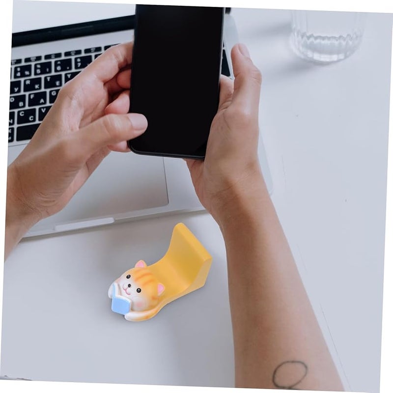 Cat Shape Phone Holder Stand Bracket Tripod for Recording Black - Image 2