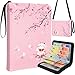 Lotadilo for Card Binder with 440 Pockets 4 Pocket Trading Card Collection Album Folder for Kids Girls Girly Boys Teens for Sports Cards Game Cards with Zipper Hand Carrying Sakura Cat - Image 3