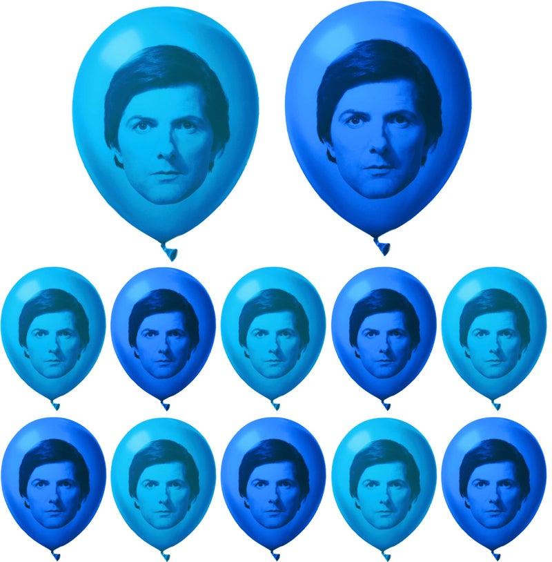 Chillkat Severance Balloons for Birthday Party Decorations 12 Pack BlueLight Blue 12 with Mark S printed Lumon Industries Funny Novelty Gift Ideas TV Show Merchandise 12
