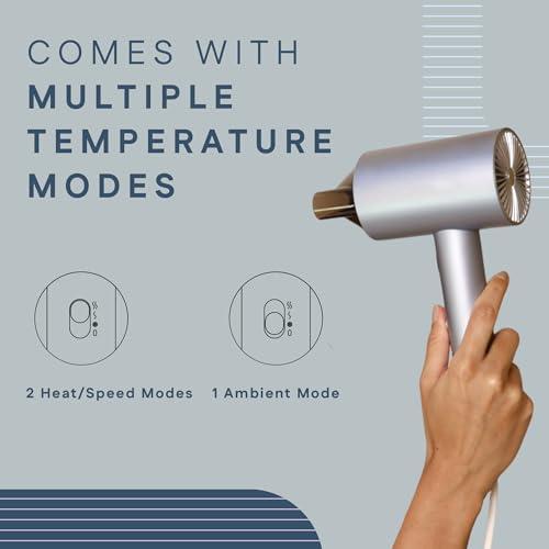 Winston Digital Smart Ionic Hair Dryer 2000 Watts Fast Drying with LED Display, Dual Speed & Heat Settings, All Hair Types, Lightweight - Image 4