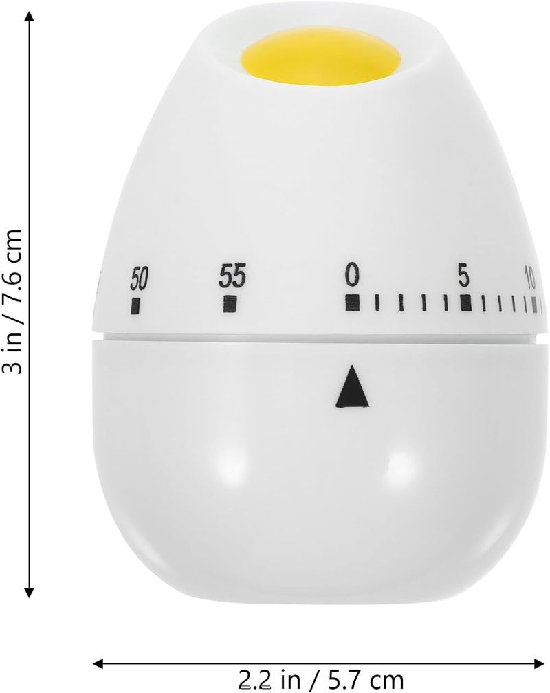 Garneck Mechanical Egg Shaped Cooking Timer 60-Minute Wind-up Kitchen Timer Loud Alarm for Cooking and Baking and Study Use - Image 2