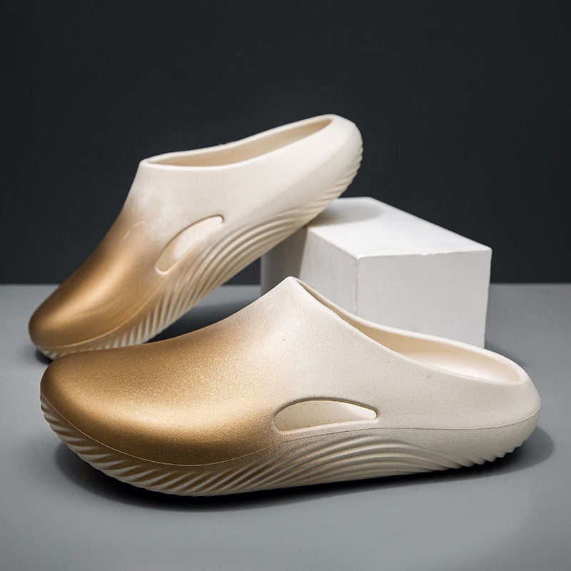Men'S Half-Slippers For Dormitory And Outdoor Use, Non-Slip, Wear-Resistant, Stylish, Comfortable Beach Sandals For Men, - Image 3