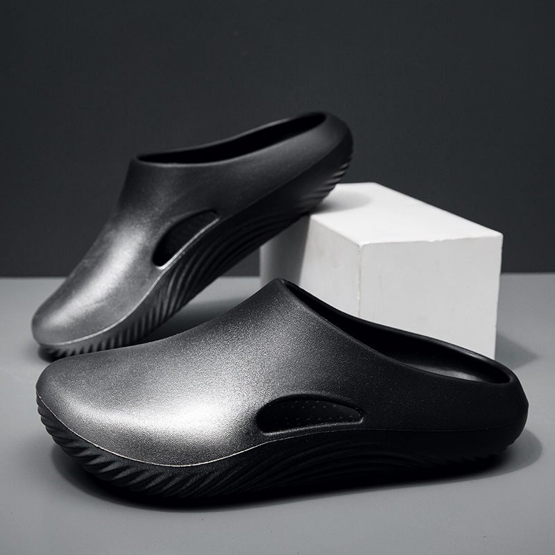 Men'S Half-Slippers For Dormitory And Outdoor Use, Non-Slip, Wear-Resistant, Stylish, Comfortable Beach Sandals For Men, - Image 4