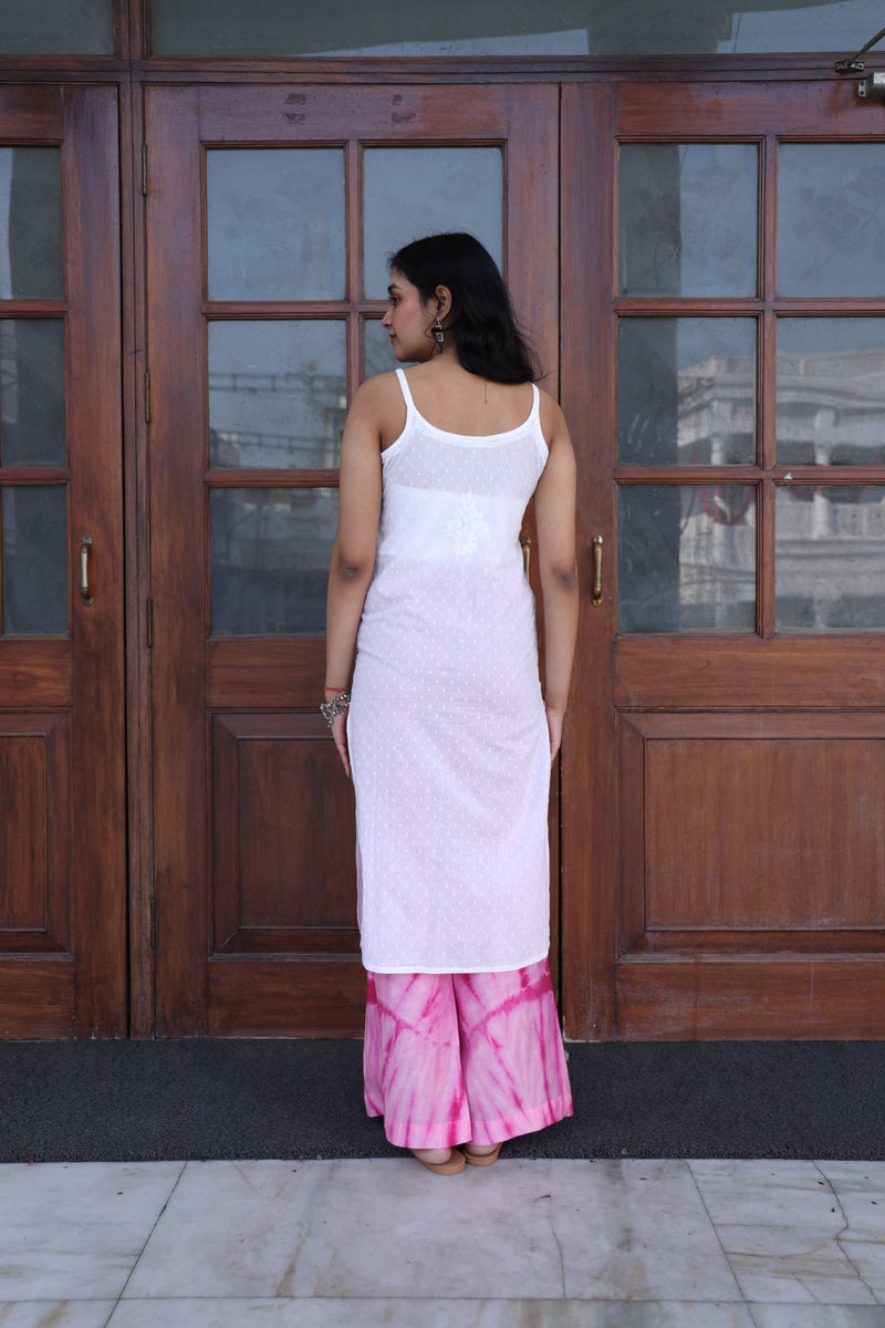 UNDYED White Chikankari Kurti for Women - Image 2