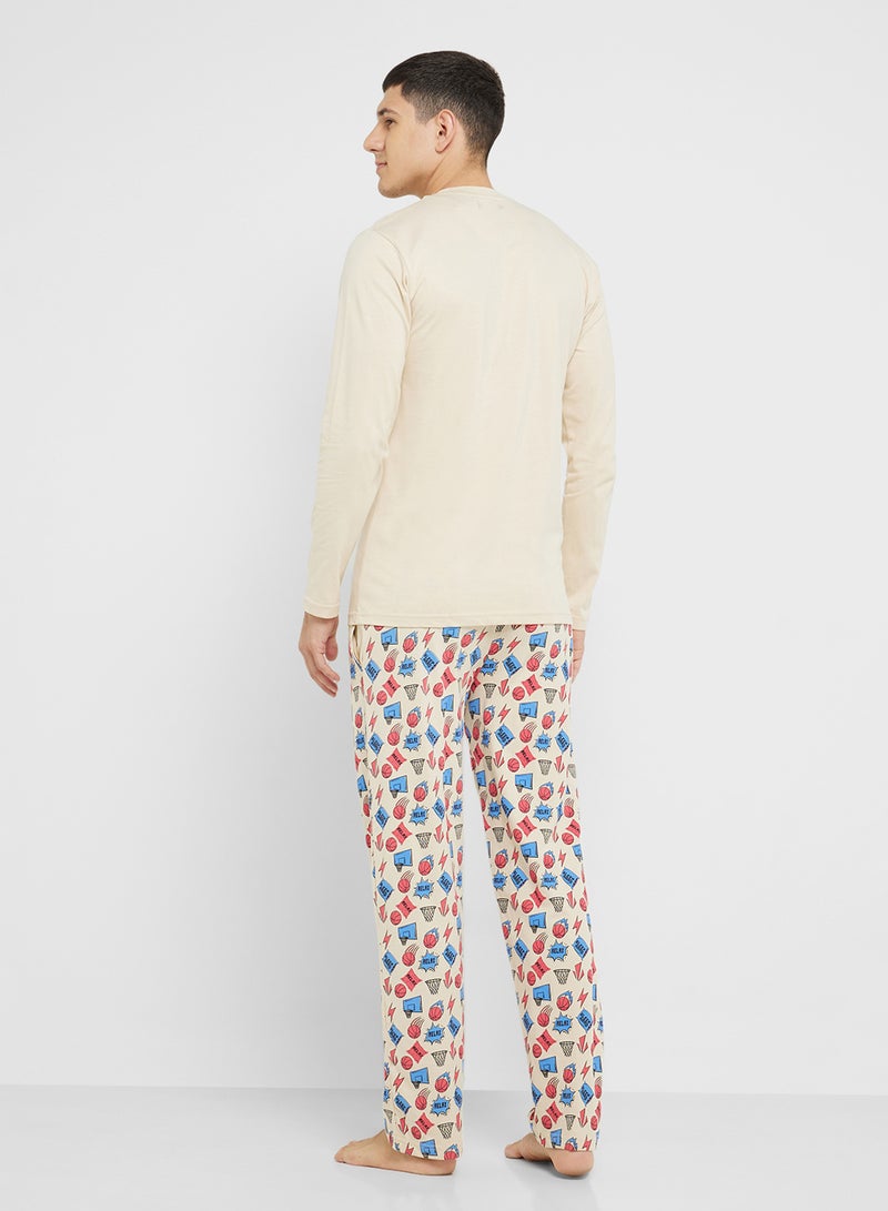Robert Wood Nightwear T-Shirt & Pants Sets  - Image 2