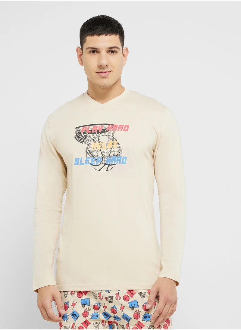 Robert Wood Nightwear T-Shirt & Pants Sets