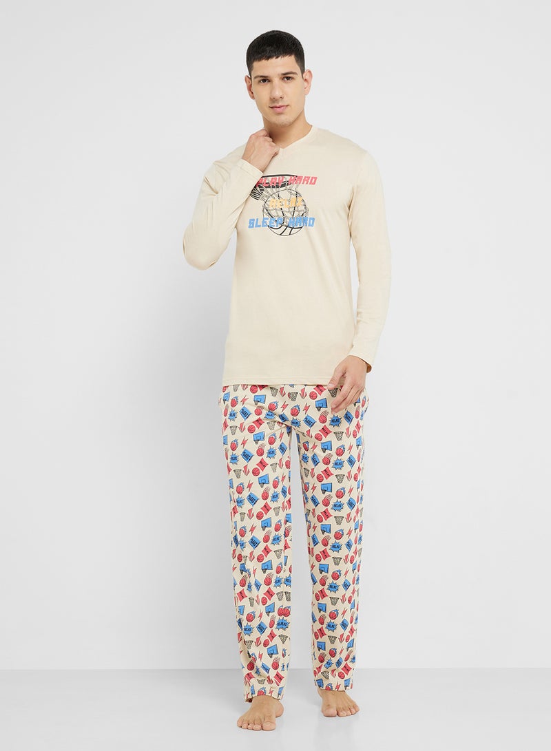 Robert Wood Nightwear T-Shirt & Pants Sets  - Image 5