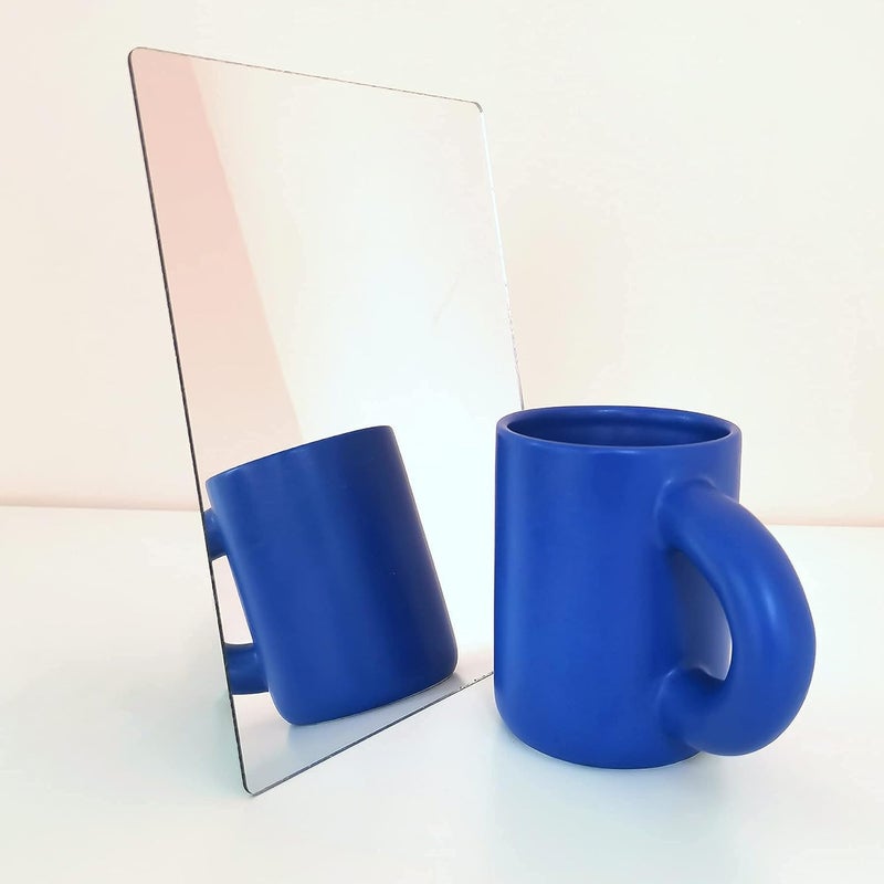 Reflections Online - Acrylic Mirror Sticker/Self Adhesive Mirror for Bedroom/Wall Decor/Living Room/Bathroom/Wall..for Decoration & Craft Work(Not Suitable to Use as a Mirror)(20cms x 30cms - 1 PC).  - Image 2