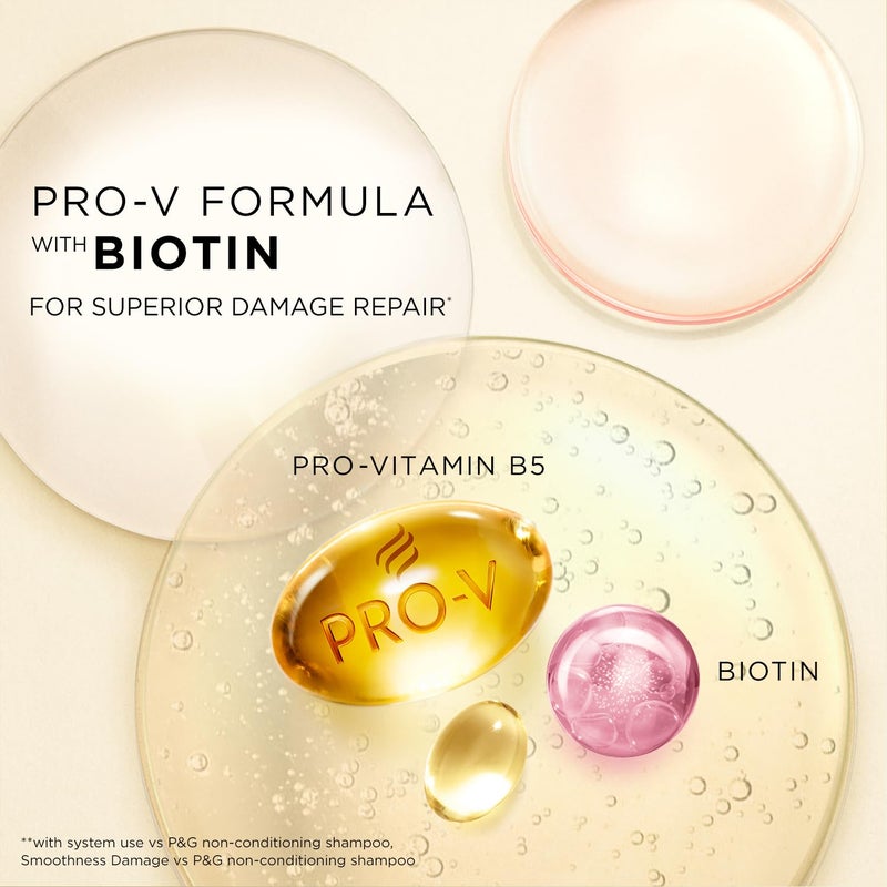 Pantene Miracle Rescue Biotin Strength Conditioner 10X Stronger Hair Lightweight Smooth Suitable For All Hair Types 200Ml 1 Count - Image 4