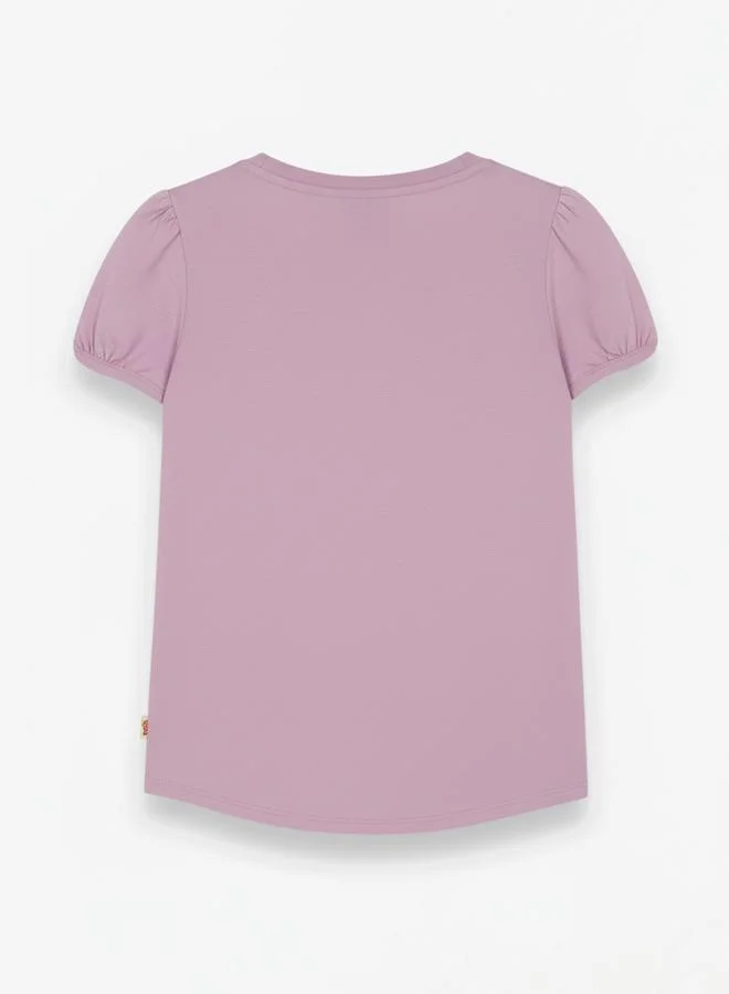 Looney Tunes Graphic Print Round Neck Fashion T-shirt