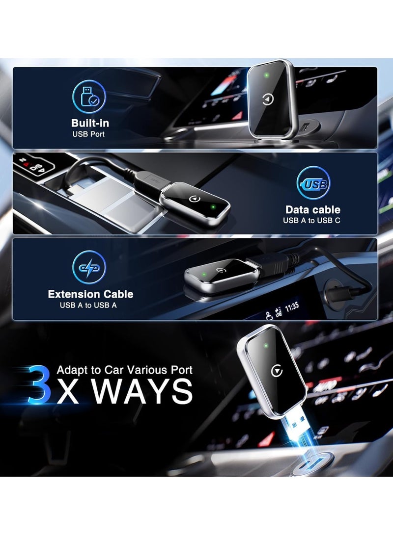 محول CarPlay لاسلكي – يحوّل CarPlay السلكي الأصلي إلى لاسلكي، تركيب فوري، متوافق مع آيفون - Image 2