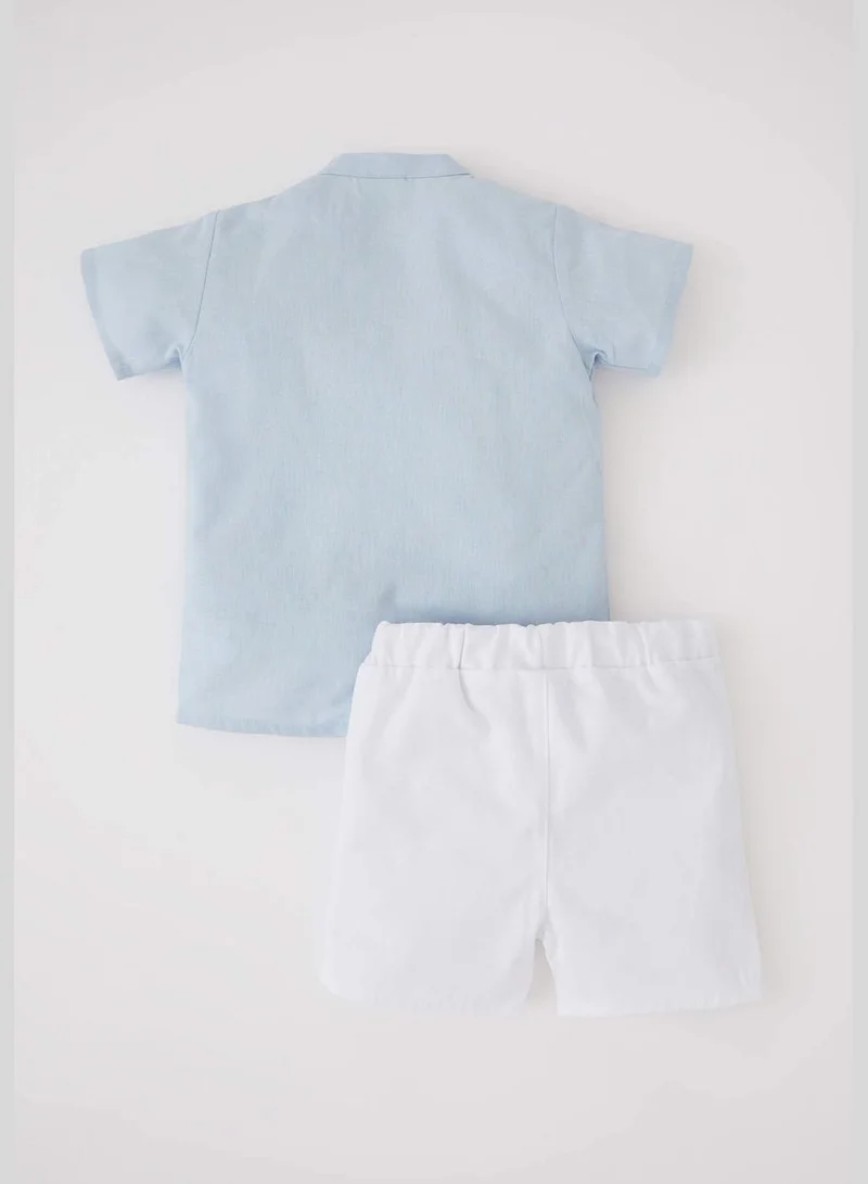 DeFacto Regular Fit Short Sleeve Shirt & Short Set