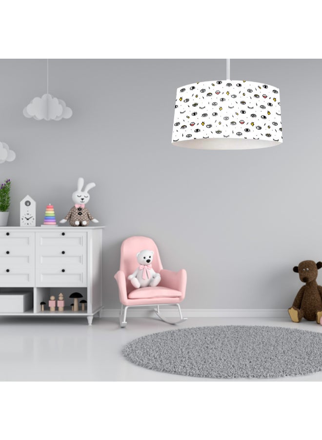 تبس هوم لمب مصباح سقف من القماش للأطفال 42 × 25 سم / بيج