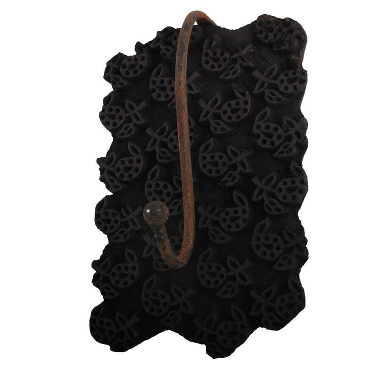 Indian-Shelf IndianShelf Handmade Wooden Block Design Wall Hooks Hangers Holders 1506 cm Brown 1 Piece 