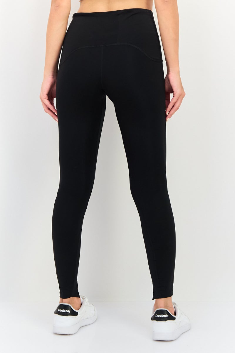 Nike سراويل رياضية نسائية ضيقة بسحاب للركض، سوداء - Image 3