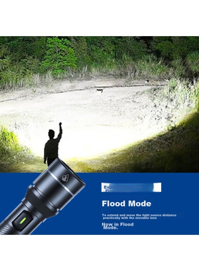 JD.com Jd Jingzao High-intensity Zoomable Flashlight, 500 Lumens, Long Battery Life, Outdoor Survival, Rechargeable, Multifunctional, Portable For Home Use - Image 5