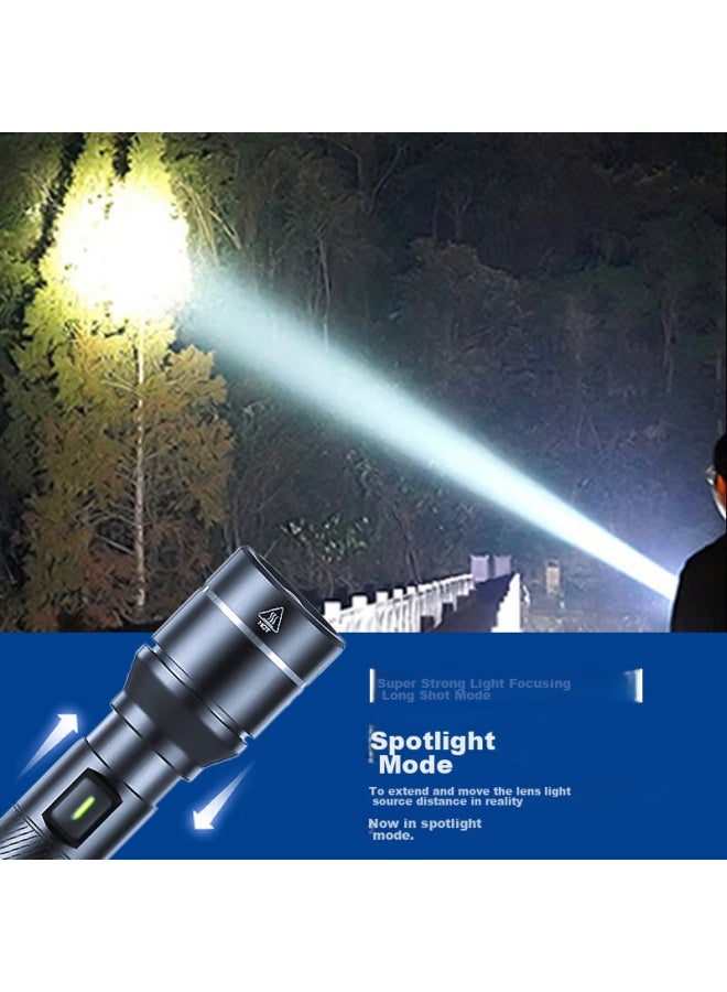 JD.com Jd Jingzao High-intensity Zoomable Flashlight, 500 Lumens, Long Battery Life, Outdoor Survival, Rechargeable, Multifunctional, Portable For Home Use - Image 4