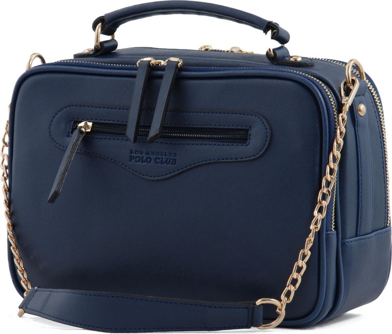 Los Angeles Polo Club 6341 Long Strap Women's Bag Navy Blue  - Image 3