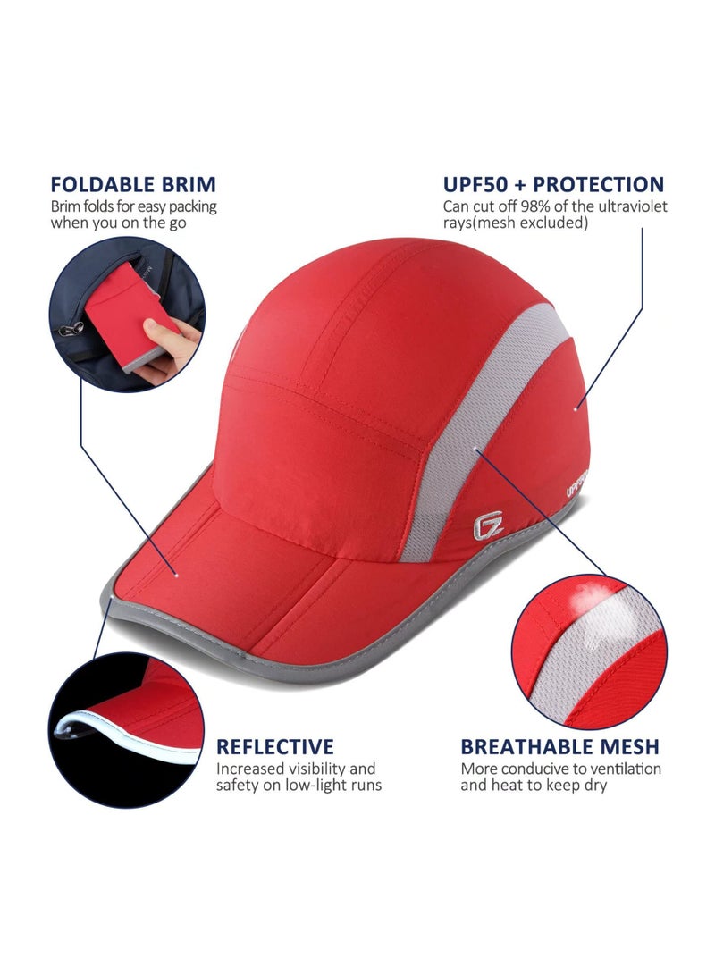 Adjustable Reflective Baseball Cap with UPF 50+ Sun Protection Foldable Design Ideal for Sports Outdoor Activities and Cooling When Wet - Image 5