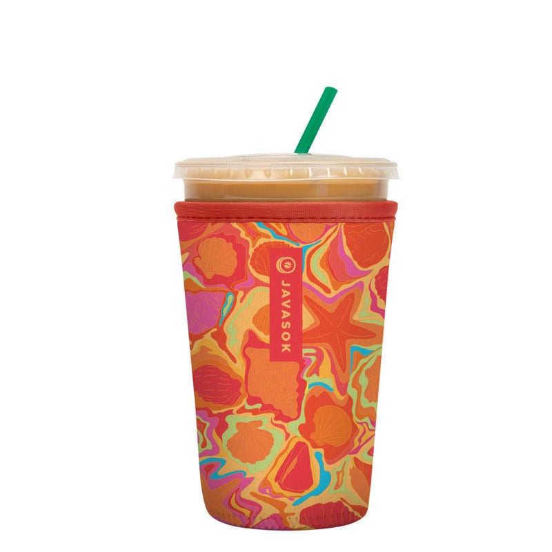 Sok It Java Sok Iced Coffee & Cold Soda Insulated Neoprene Cup Sleeve (Seaside Escape  Medium: 22-28oz) - Image 1
