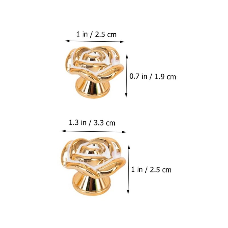 Rose Gold Cabinet Knobs 20 Pack Kitchen Dresser Drawer Decorative Furniture Pulls - Image 3