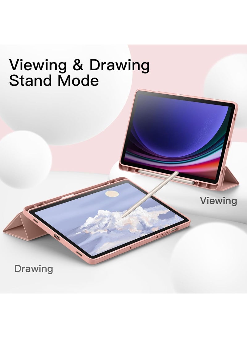 Rock Pow - Slim Case for Samsung Galaxy Tab S10 FE 10.9 inch 2025/S9 FE 5G 10.9 Inch/Galaxy Tab S9 11 Inch 2023 with S Pen Holder, Ultra Thin Lightweight Tri-Fold Stand Cover with Auto Wake/Sleep - Image 1