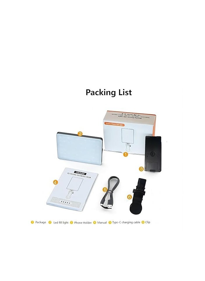 Cool Baby COOLBABY Cell Phone Selfie Light 60 LEDs Mobile Phone Light with Rechargeable Clip and Adjustable 3 Light Modes 2000mAh Video Light  - Image 3