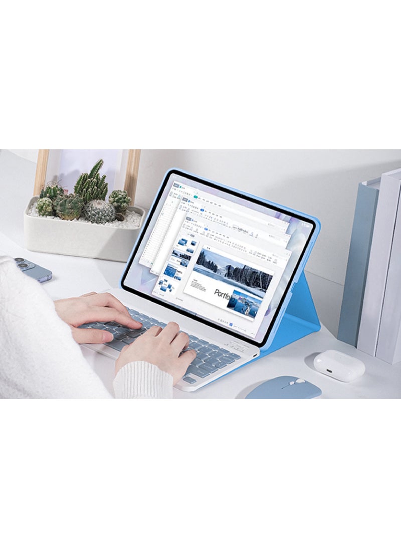 Rock Pow Case for Xiaomi Redmi Pad SE 11 Inch Released 2023 Smart Slim Folio Stand Auto Sleep/Wake 360 Rotation Cover with Pencil Slot - Image 3