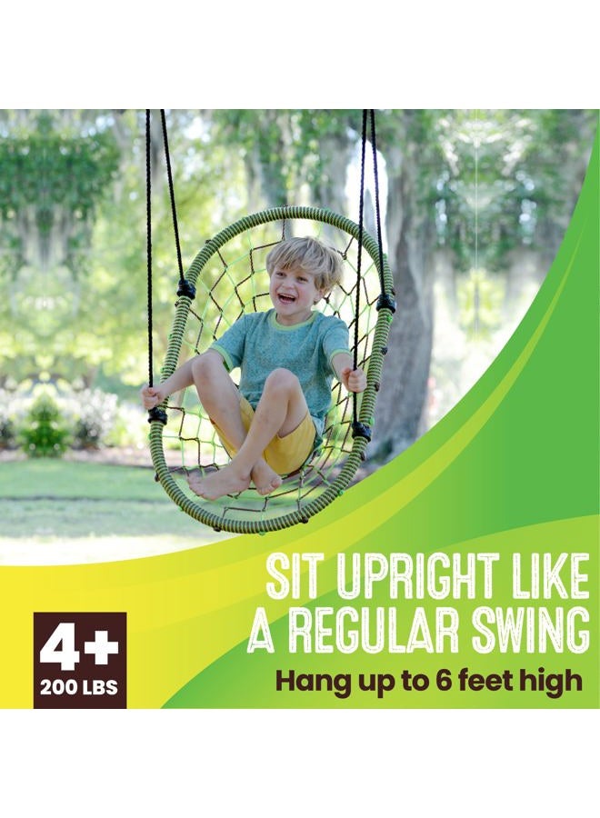 Swurfer Tree Swing – Swing Chair, Outdoor Swing for Kids, Tree Swings for Kids and Adults Outdoor, Weather Resistant, Heavy Duty Metal Frame Multi-Position, Ages 4 and Up, Holds up to 200lbs - Image 2