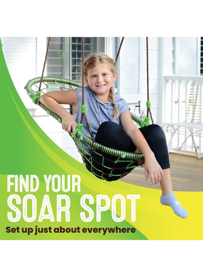 Swurfer Tree Swing – Swing Chair, Outdoor Swing for Kids, Tree Swings for Kids and Adults Outdoor, Weather Resistant, Heavy Duty Metal Frame Multi-Position, Ages 4 and Up, Holds up to 200lbs - Image 5