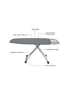 lynx Lynx Ironing Board with Steam Iron Rest, Adjustable Height and Lock System - 38x118 cm - LY235  - Image 3