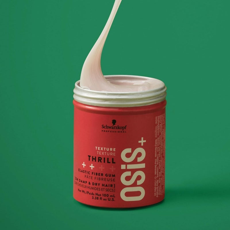 OSiS+ Schwarzkopf Thrill Elastic Fiber Gum - 100 ml for Strong Texture Control and Shine - Image 5